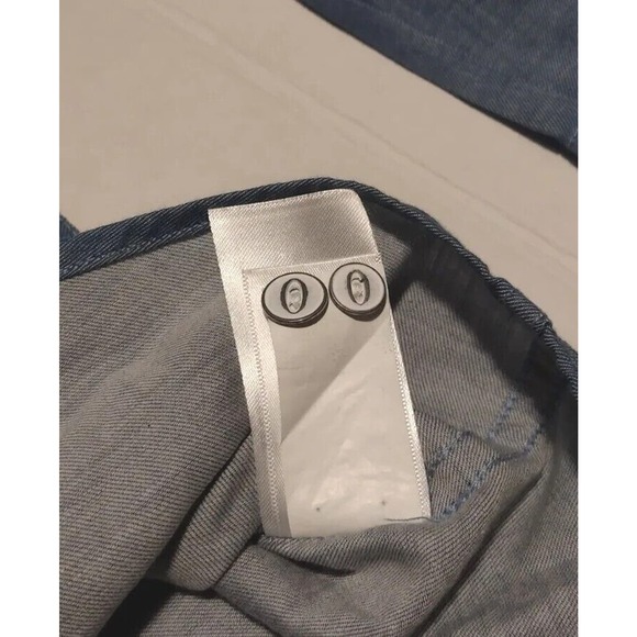 Lucky Brand Men Button Down Shirt Blue Denim Long Sleeve Size XL MSRP $69.50 - Picture 11 of 11